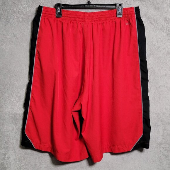Nike Shorts Mens 3XL Red‎ Black Gray Dri-Fit Athletic Basketball 465093-612 - Picture 3 of 14